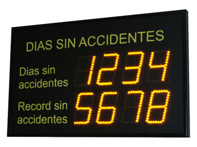 Days without an accident Display