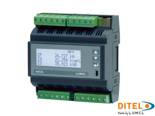 DIN rail power network meter